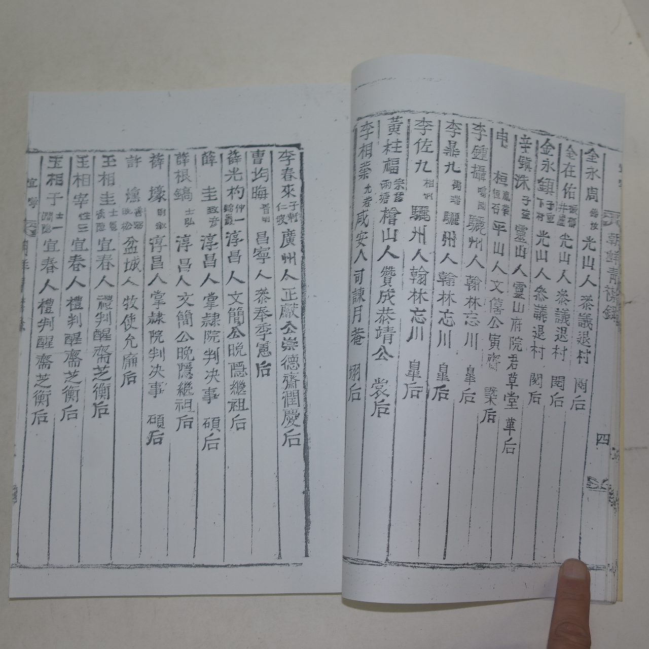 목활자복사영인본 조선청금록(朝鮮靑금錄) 1책