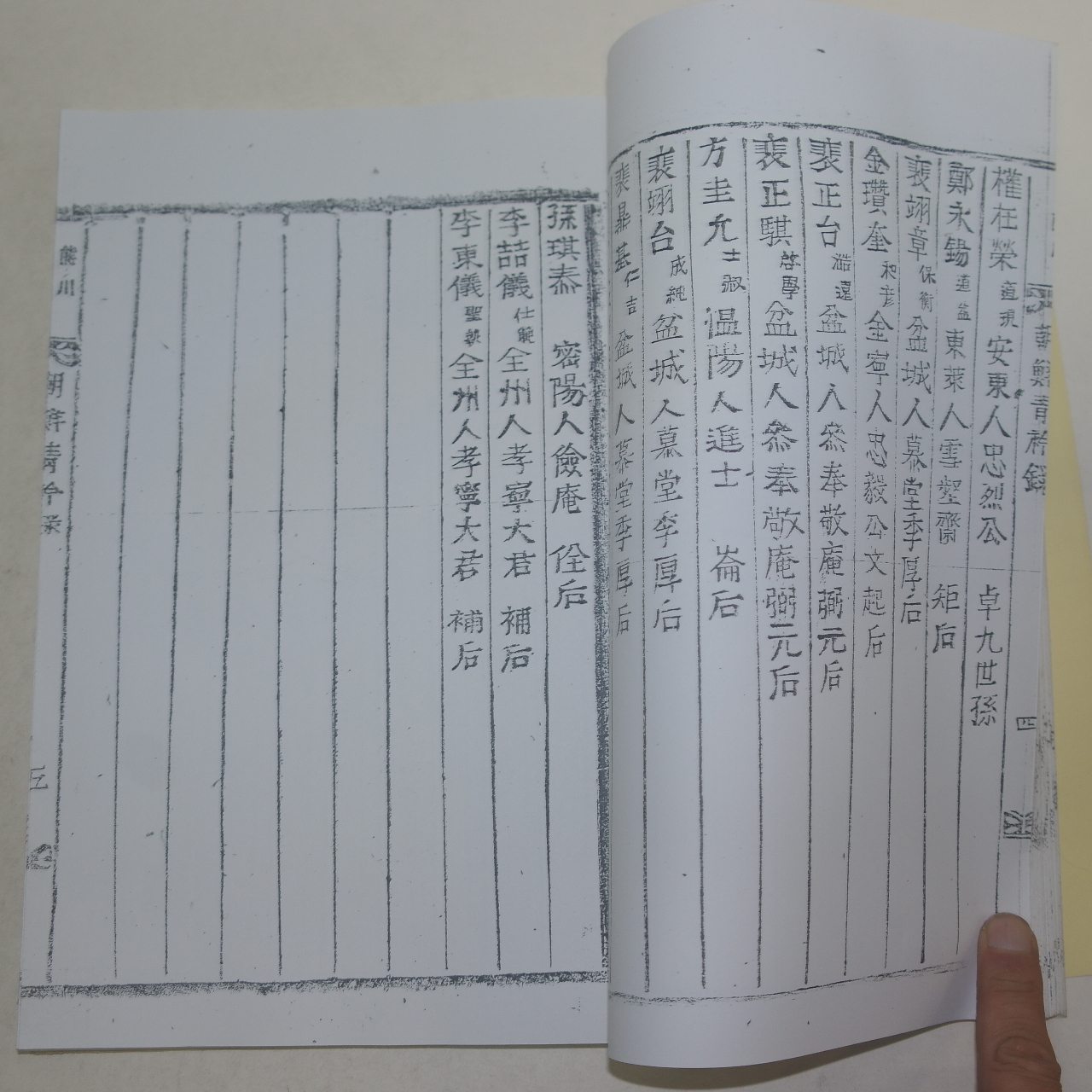 목활자복사영인본 조선청금록(朝鮮靑금錄) 1책