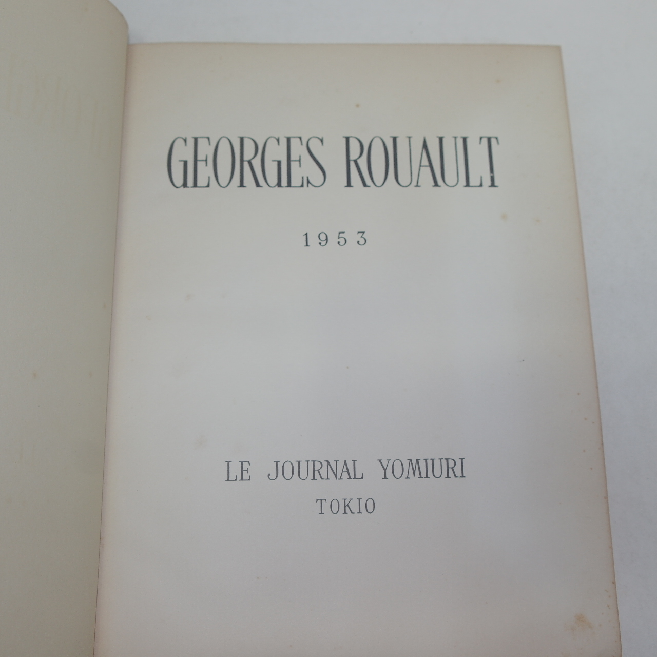 1953년 일본간행  GEORGES ROUAULT