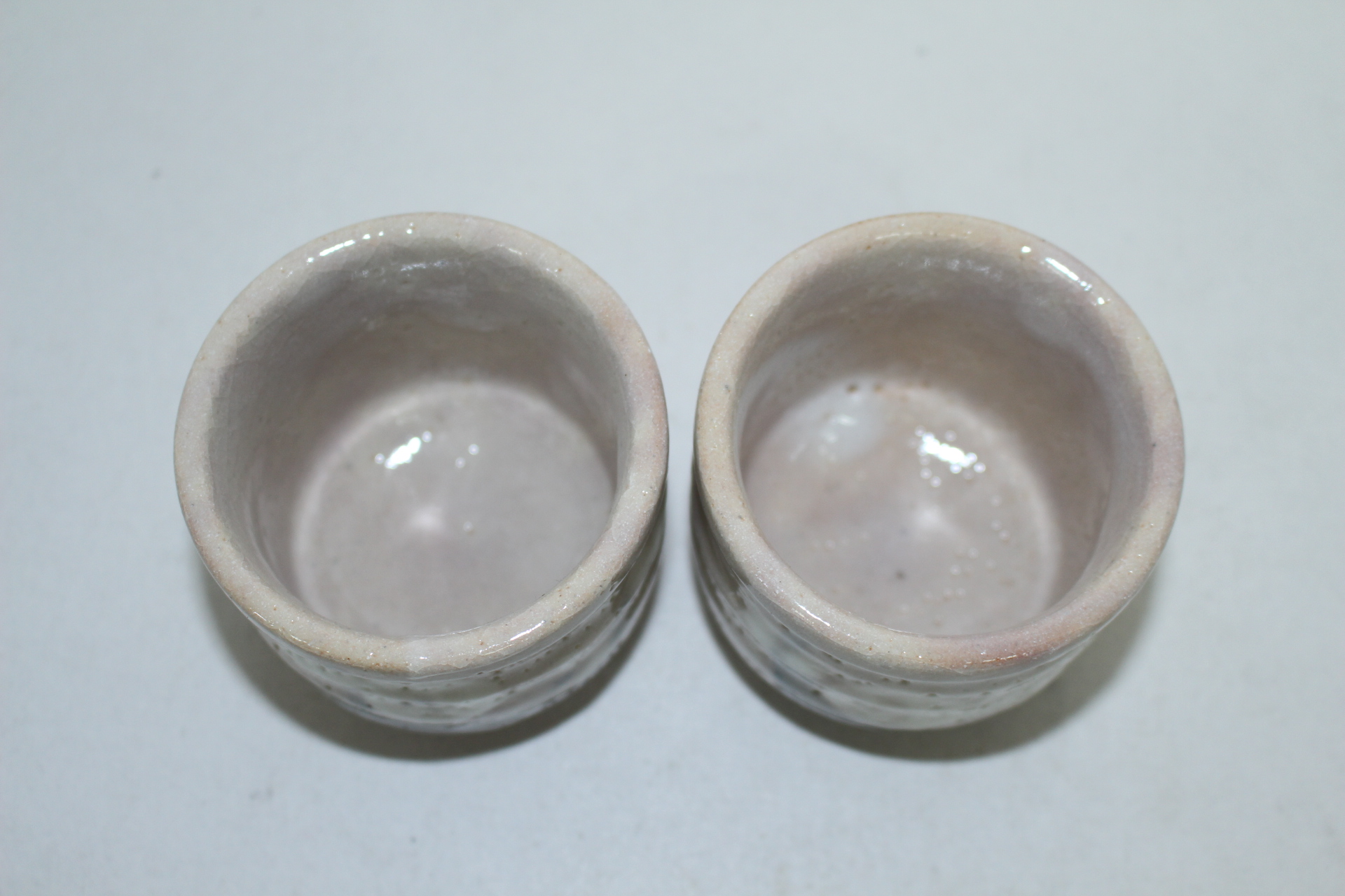 분청자 철화화문 부부잔 셋트