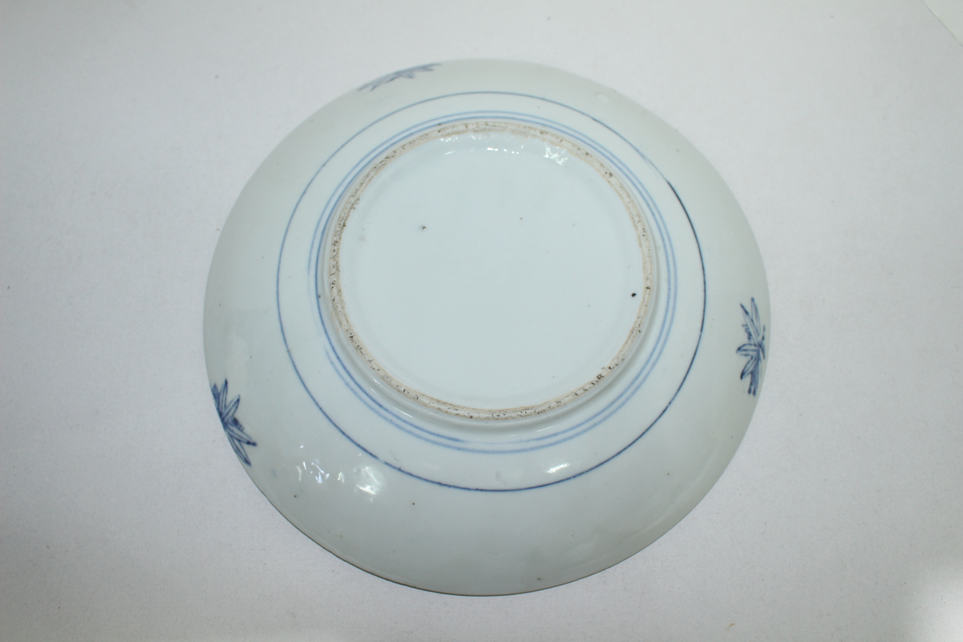 100년이상된 청화백자 추상화문 완