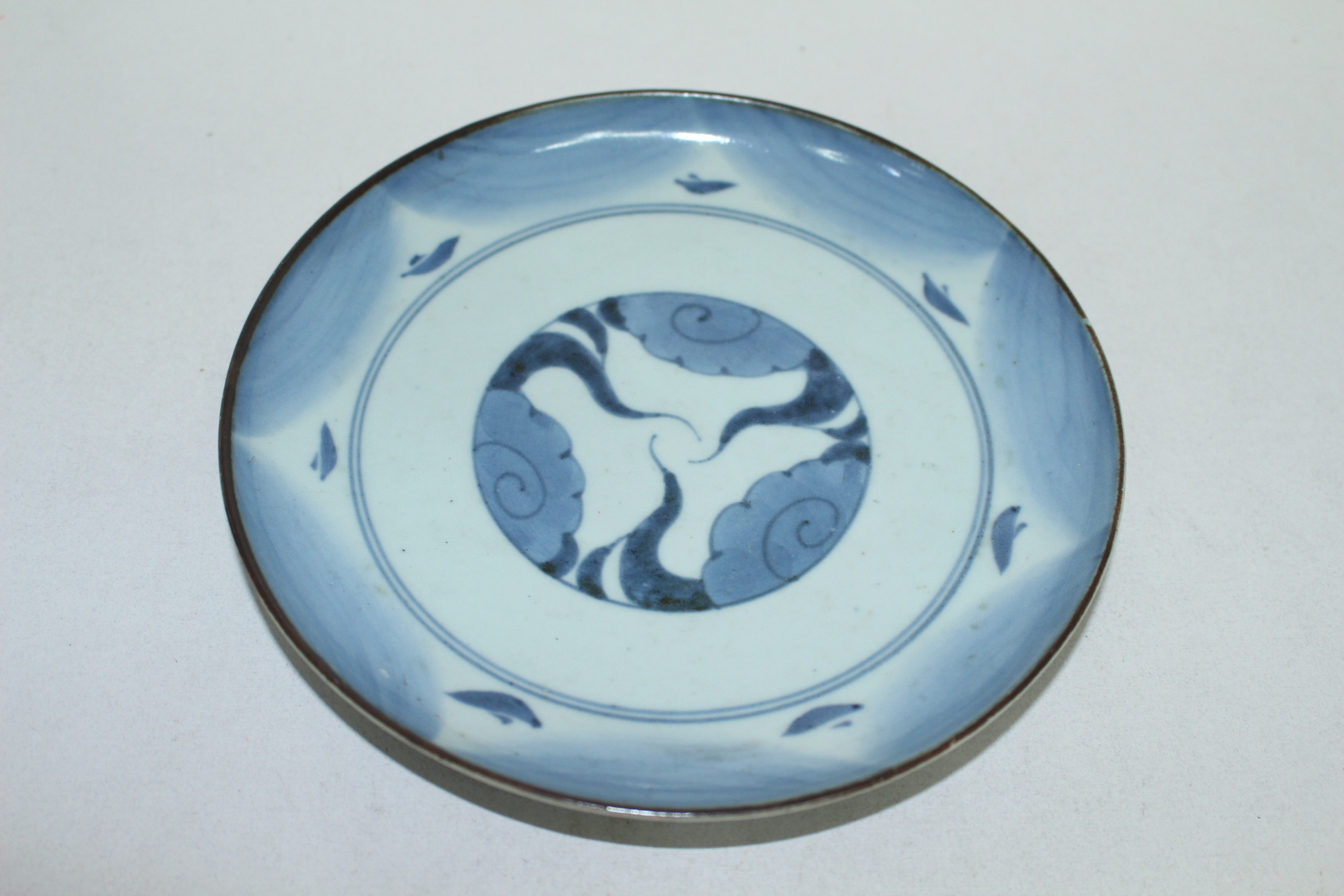 연대가좋은 청화백자 추상화문 대완