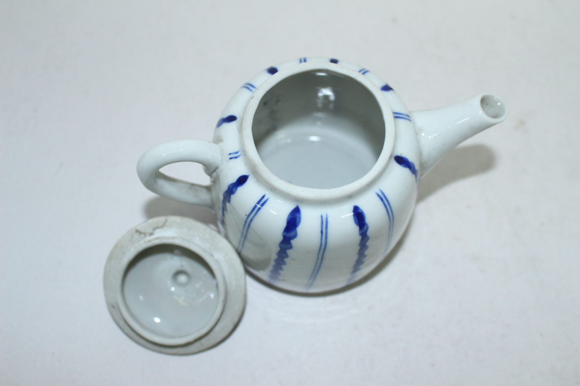 연대가좋은 청화백자 줄문 주자