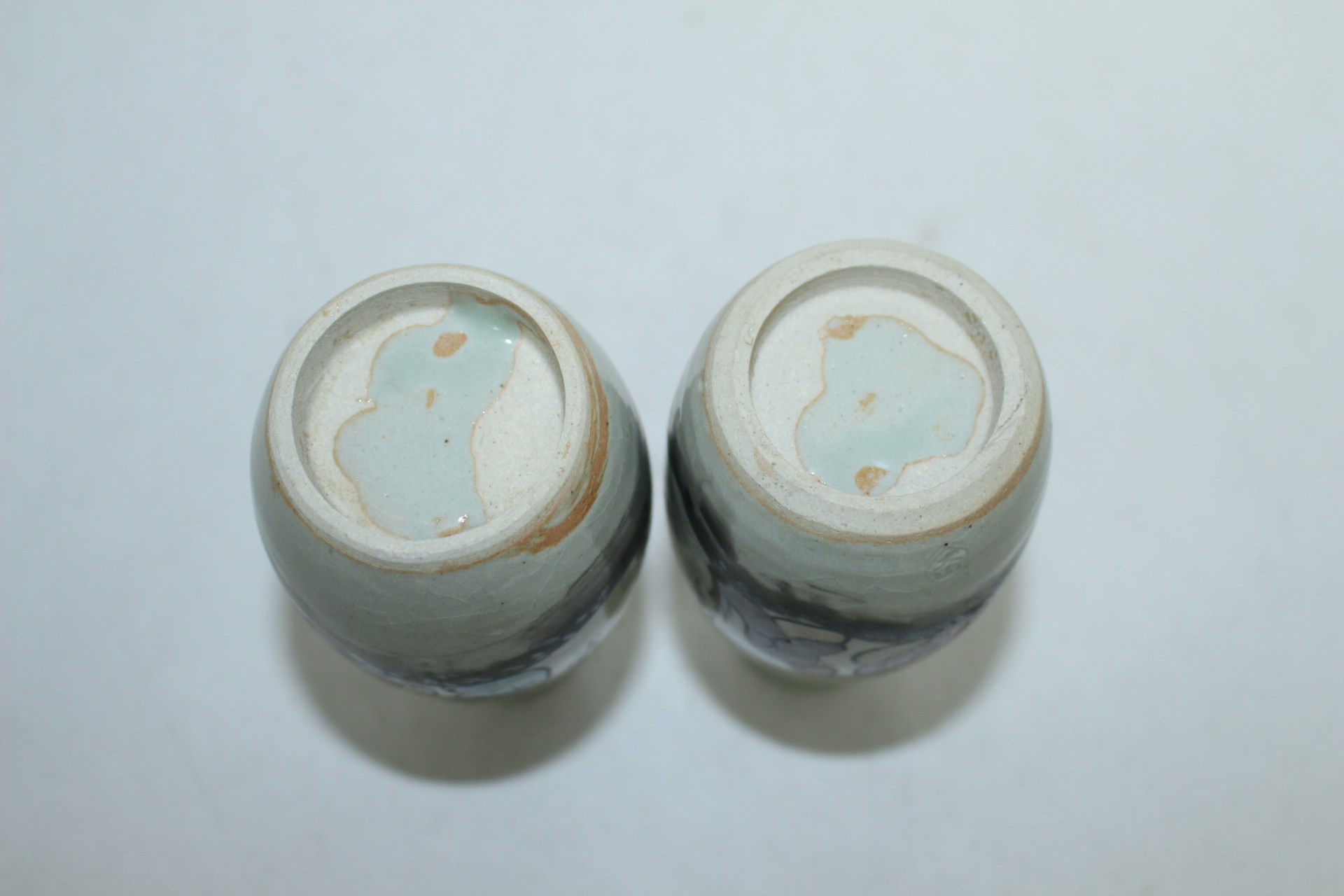 청자 철화진사도인문 주병 2점