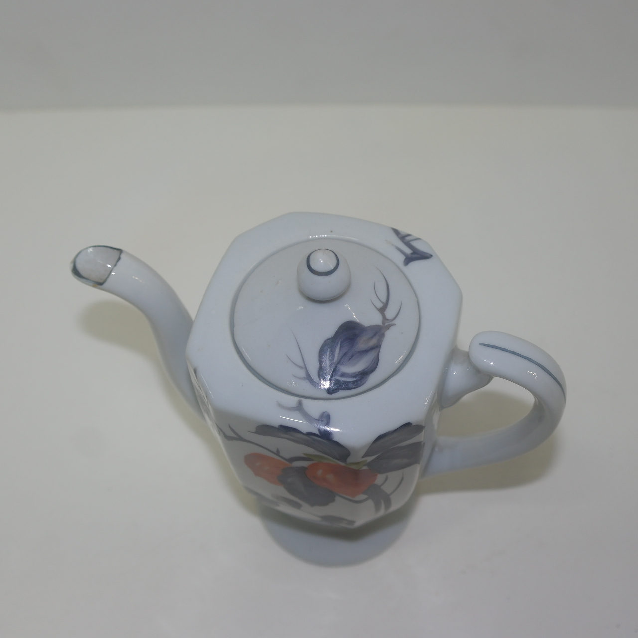 외사기 청화백자진사화문 주자