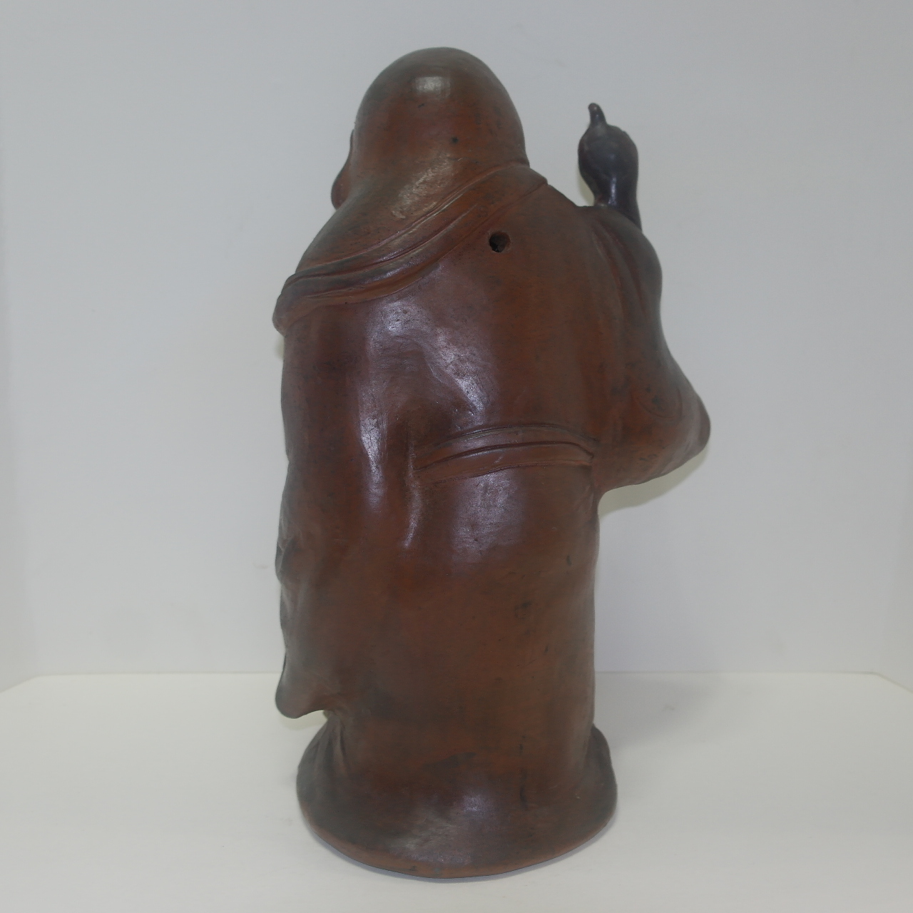 비젠야끼(備前) 청자 동자 달마대사 조각상