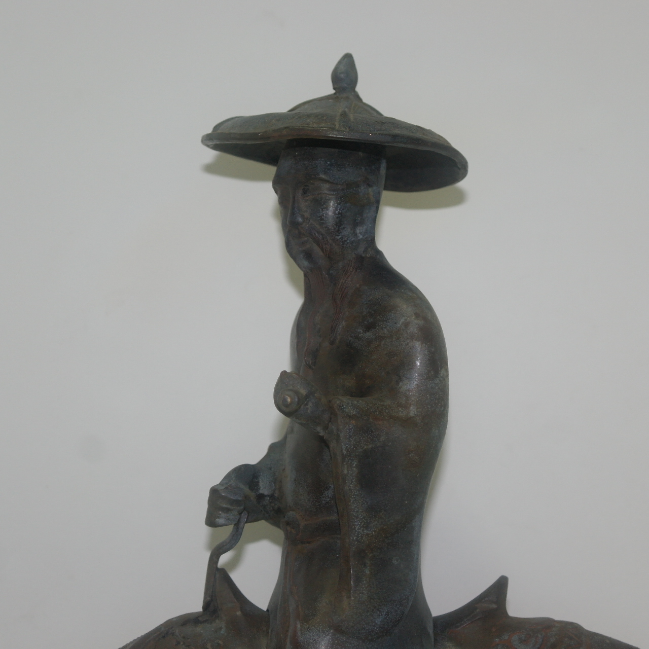 대형크기의 청동으로된 말탄도인 향로