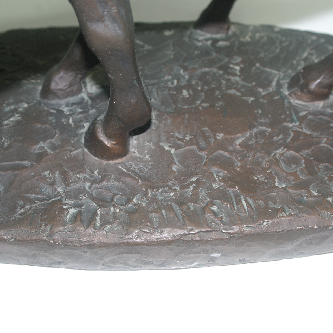 아주묵직한 쌍마 말 조각상