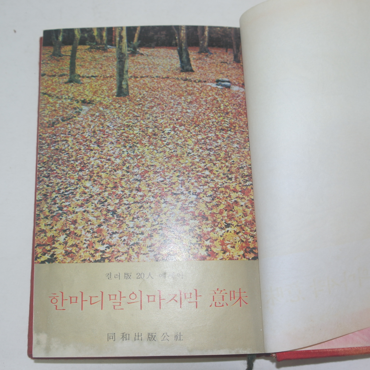 1974년중판 한마디 말의 마지막 의미