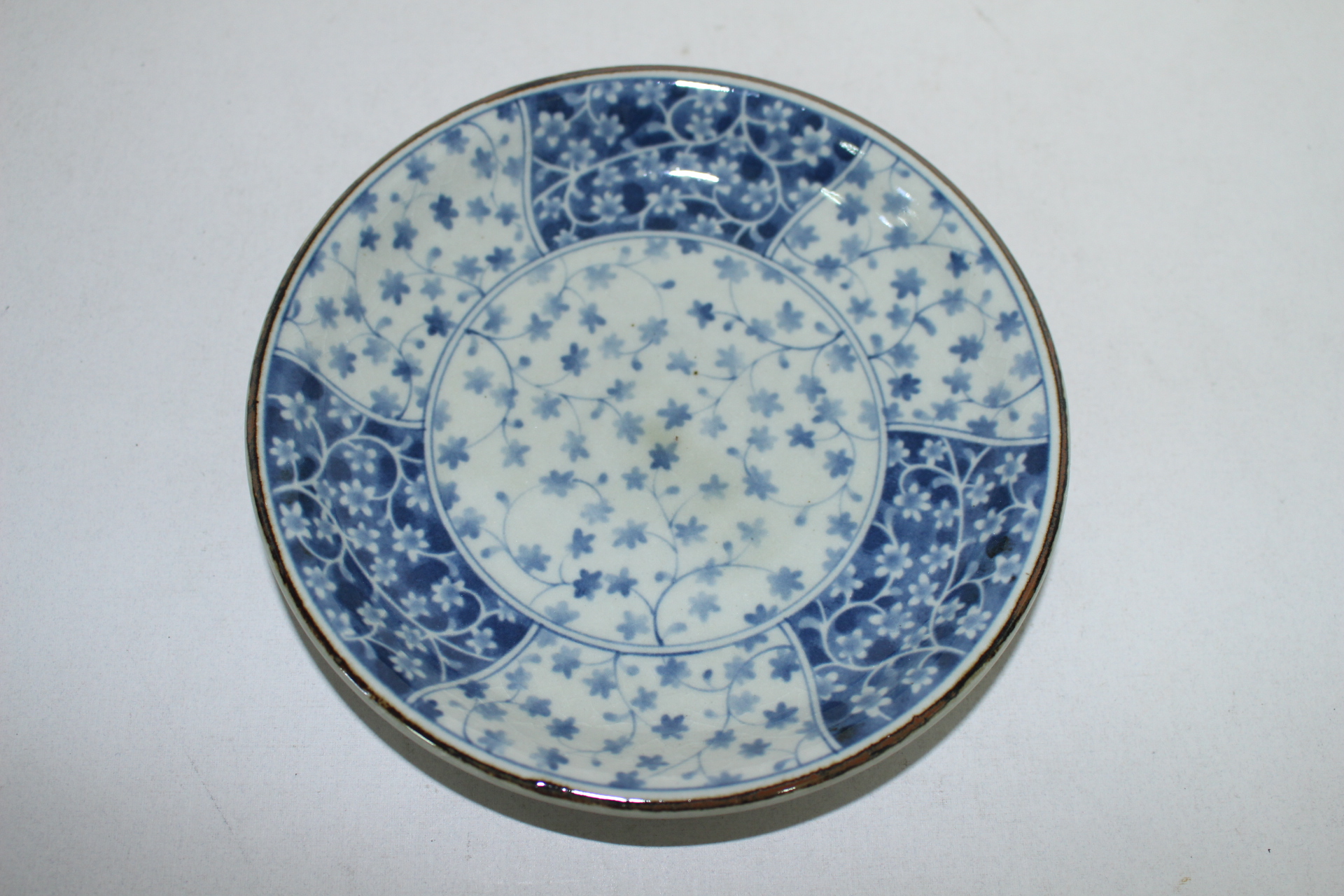 이마리 청화백자 초화문 미사용화문완 5점셋트