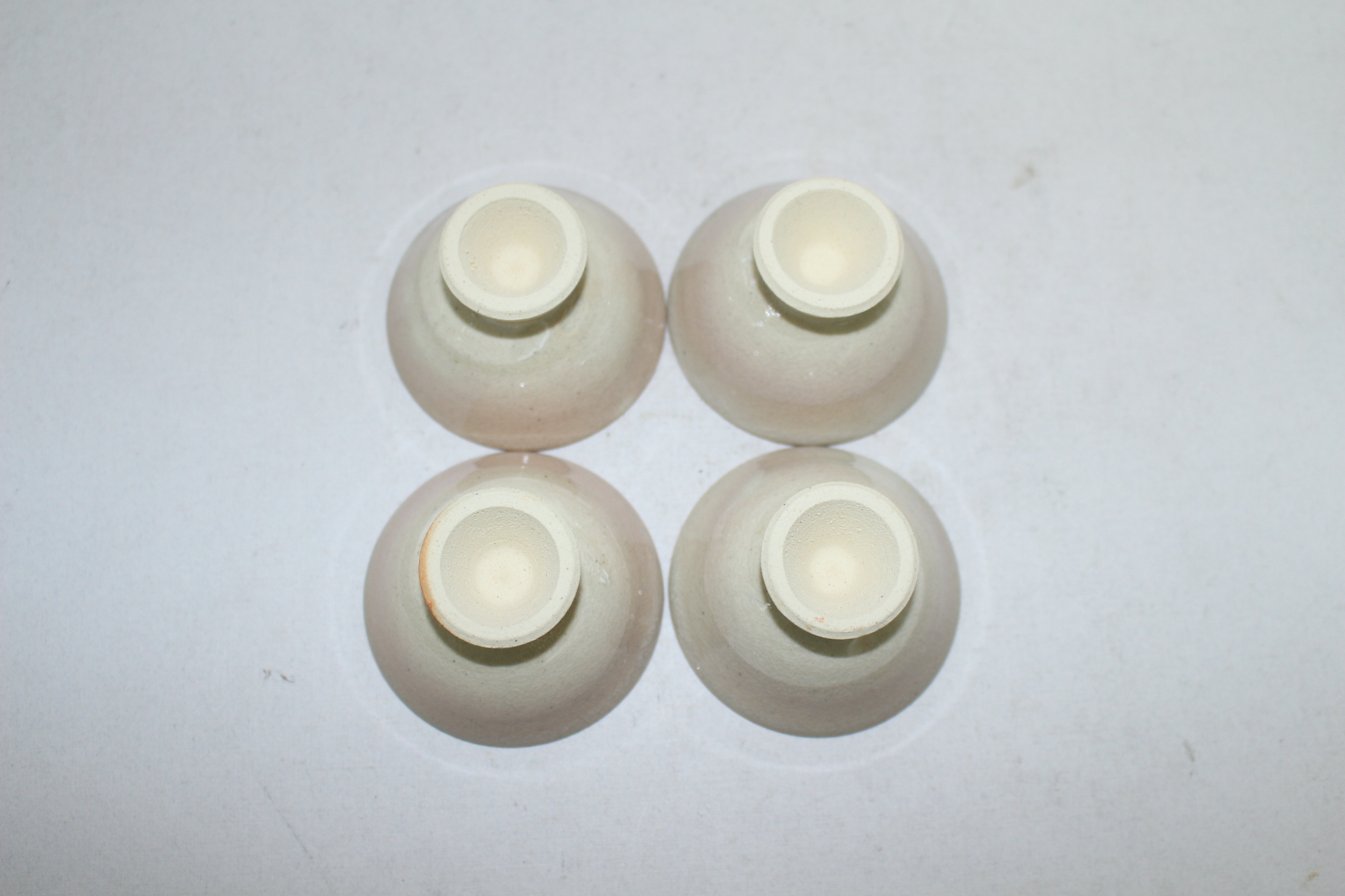 분청자 굽이있는 잔 4점