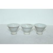 굽이 높은 청자잔 3점