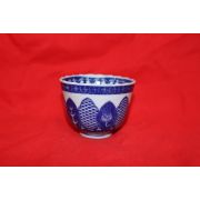 외사기연대의 청화백자 파초문 화형잔