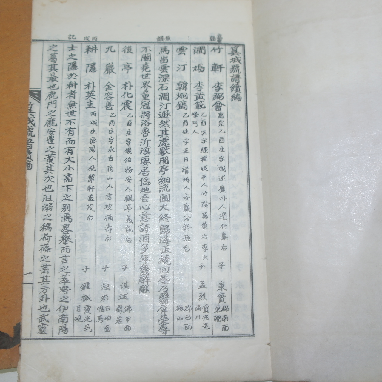 석판본 오성호보(筽城號譜),속편,오성수성제현실록(吳城守城諸賢實錄) 3책완질