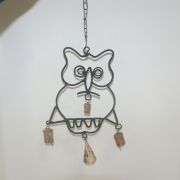 무쇠로된 부엉이모양 풍경(종)