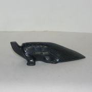 아지석 흑오석으로된 장수 거북이 조각상