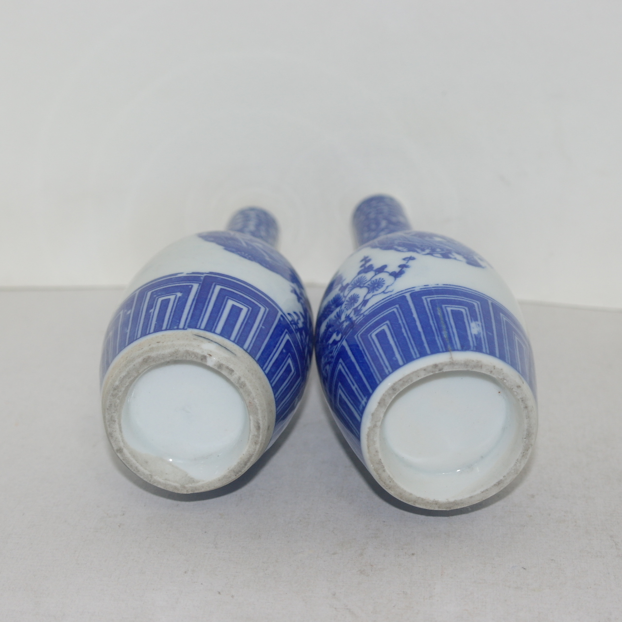 100년이상된 청화백자화문 주병 2점