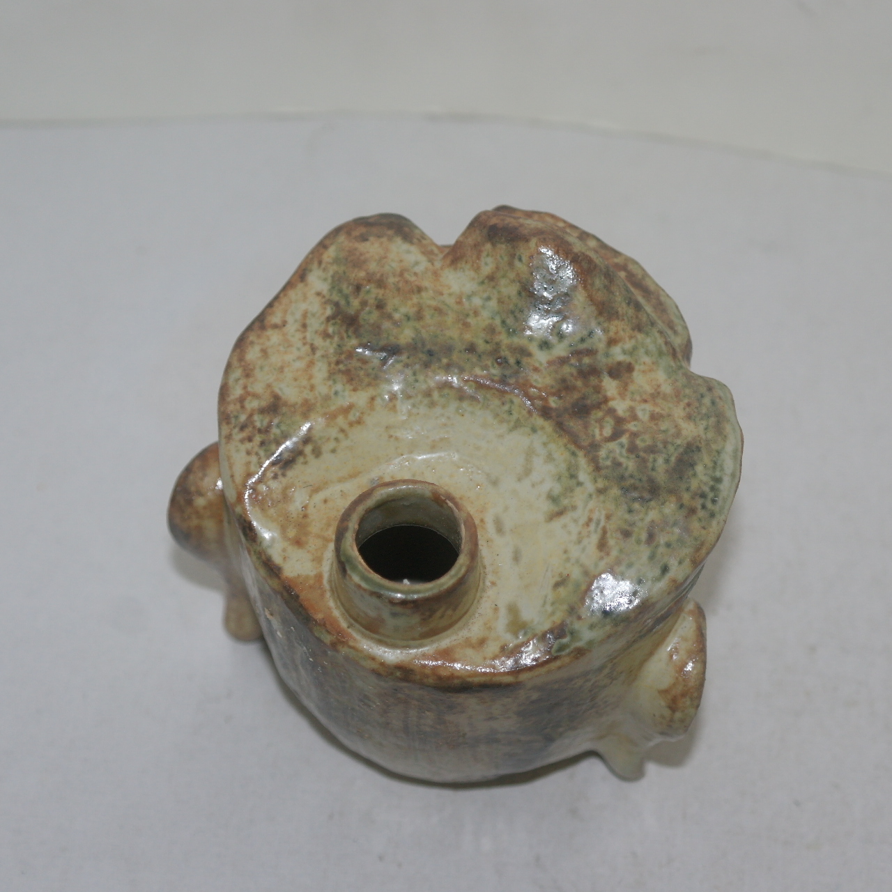 청자 불두모양 주병