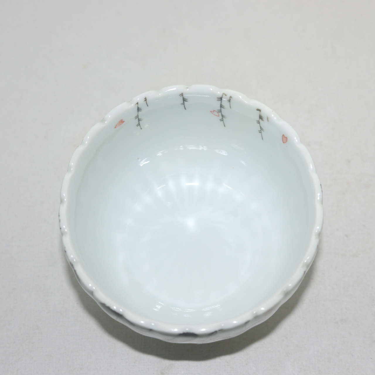 연대가좋은 이마리 백자철화버드나무제비문 향완