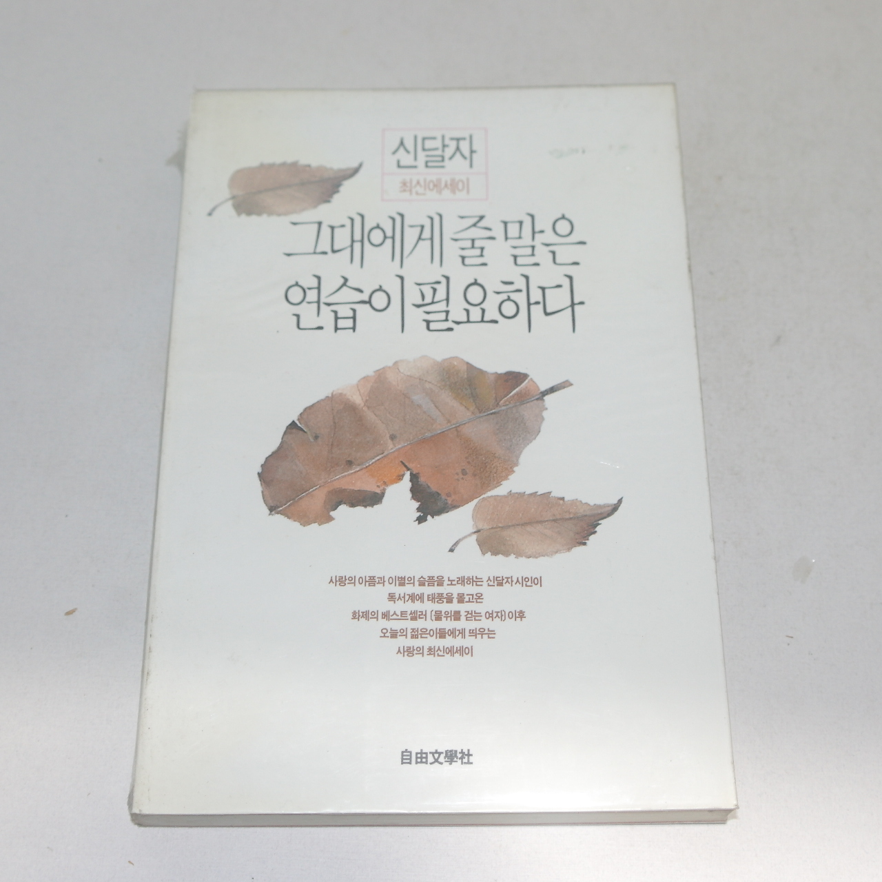 1992년 6판 신달자에세이 그대에게 줄말은 연습이 필요하다