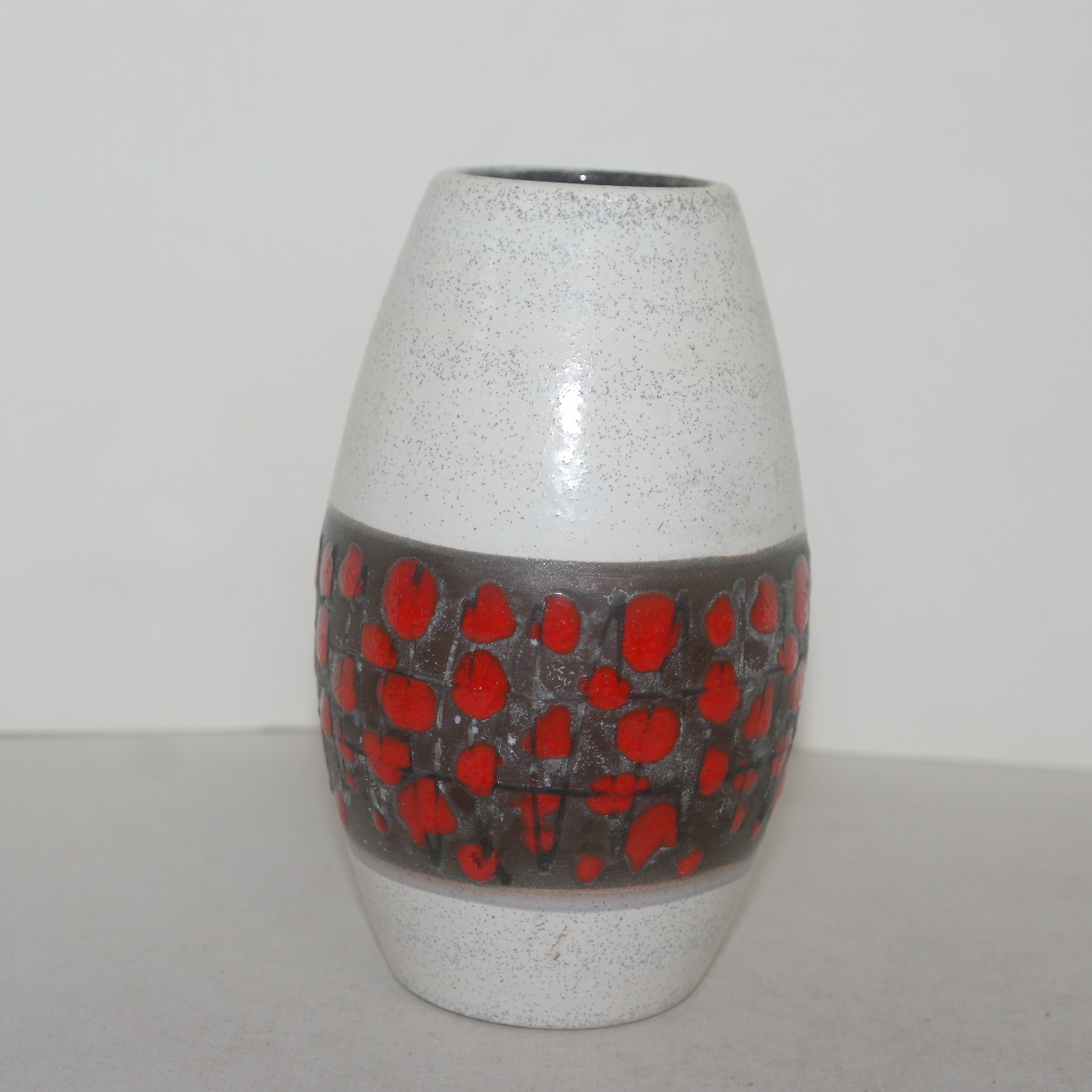 청자 진사추상점 화병