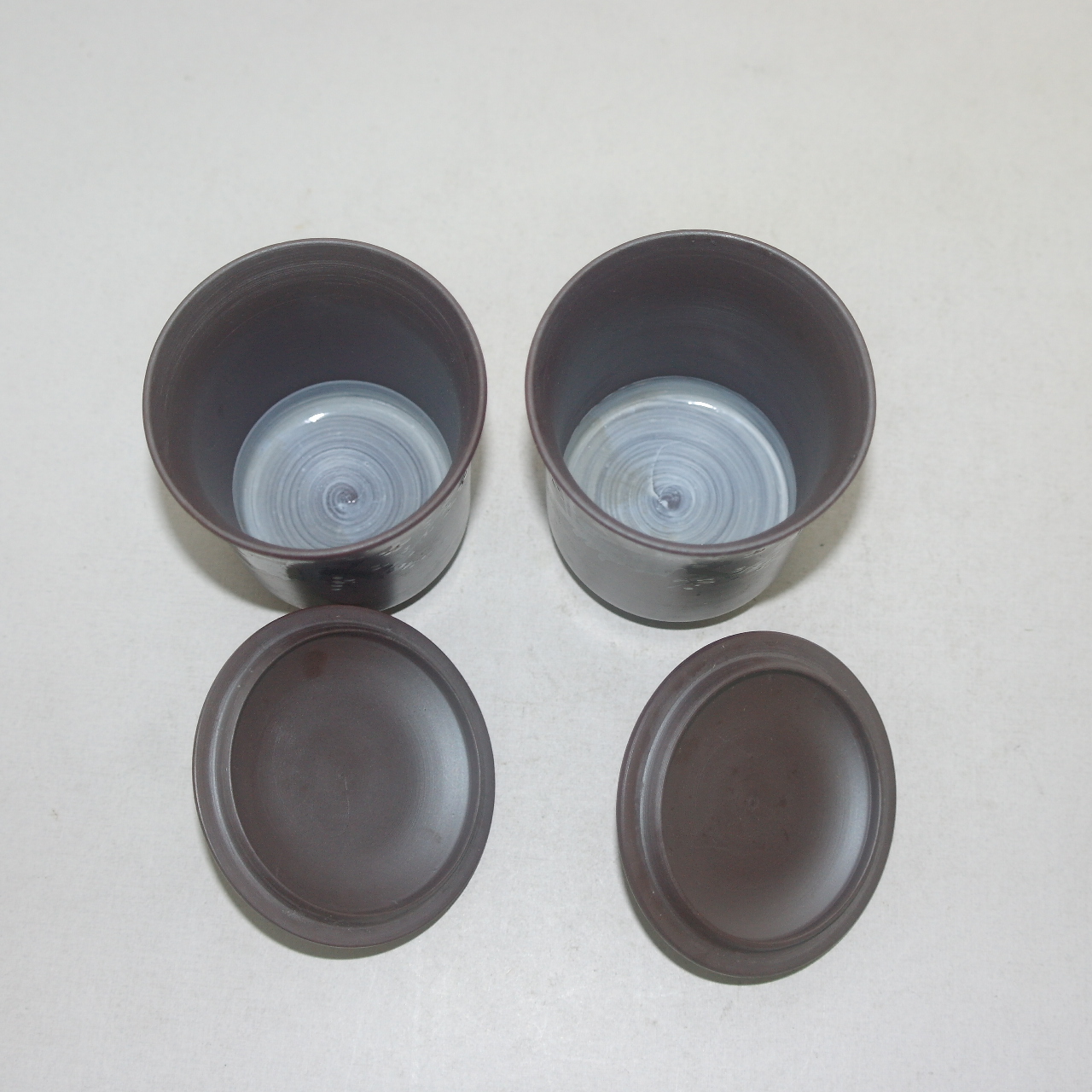 자사청자 백채화문 부부잔셋트