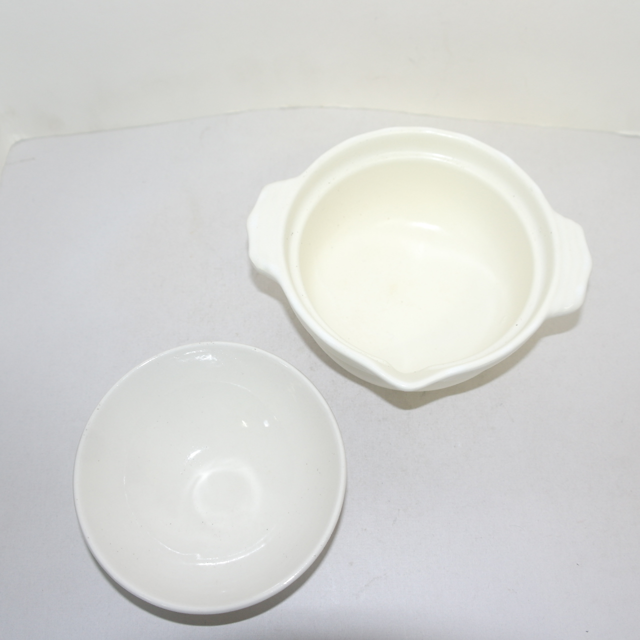 도자기 청화물레방앗간문 미사용 다부