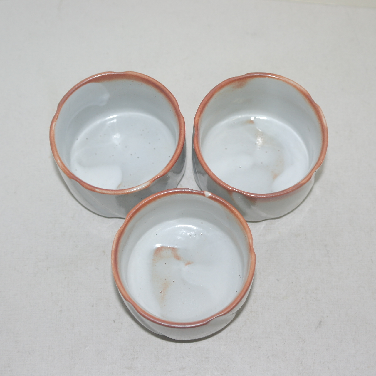 청자돌개문 잔 3점