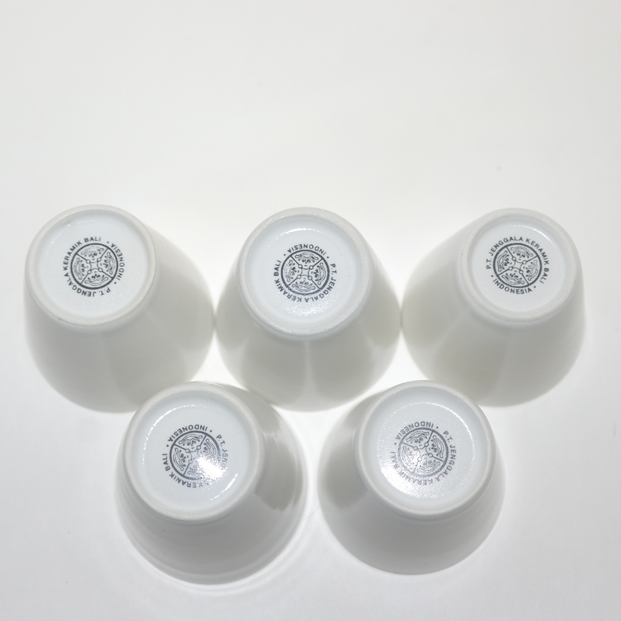 인도네시아산 분청자 잔 5점셋트