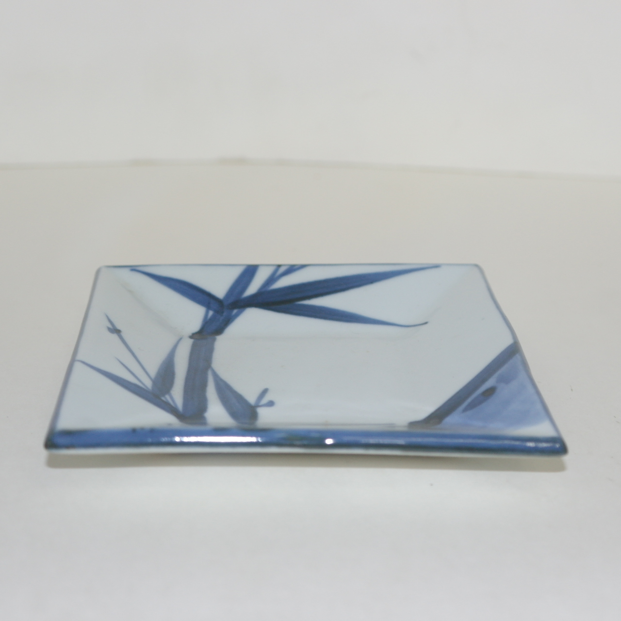 청화백자 화문 사각죽문완 5점셋트