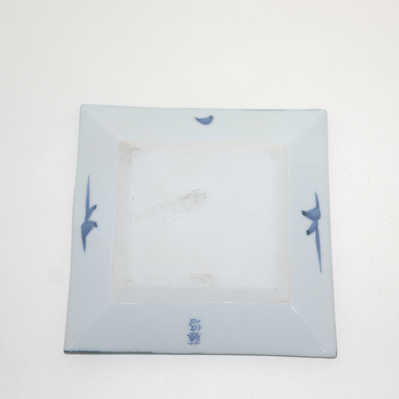 청화백자 화문 사각죽문완 5점셋트