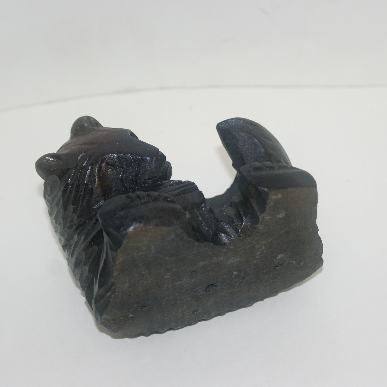 나무로된 곰 조각 받침