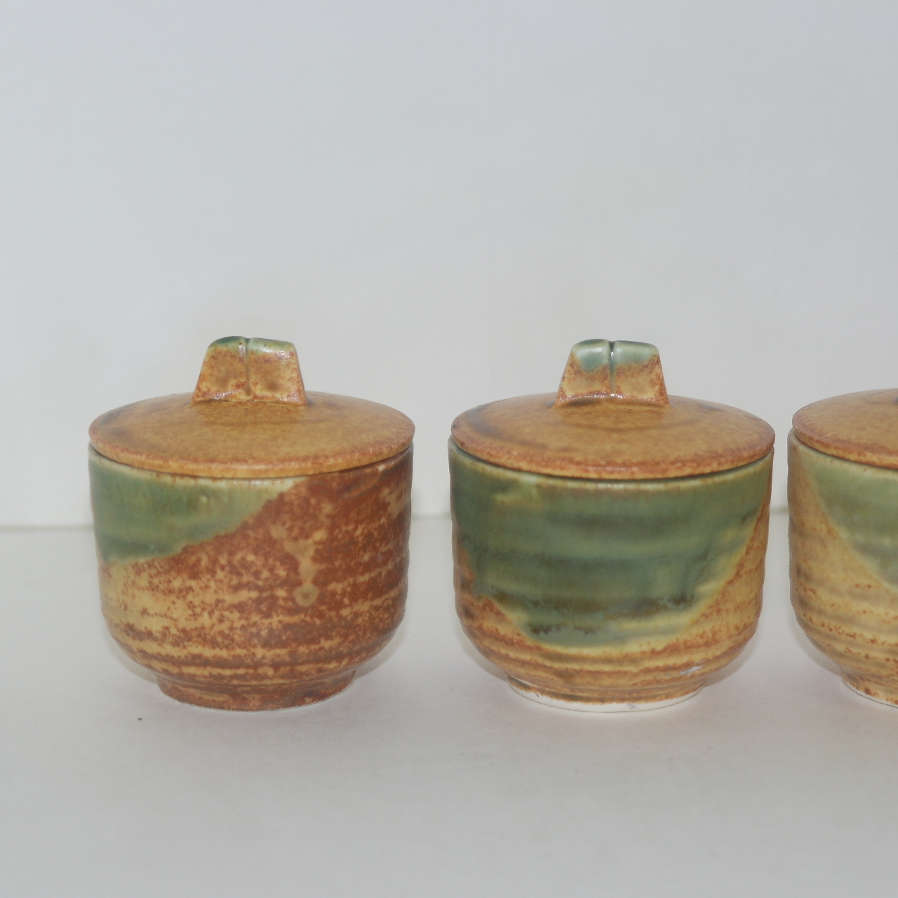 청자 두껑있는 잔 5점셋트