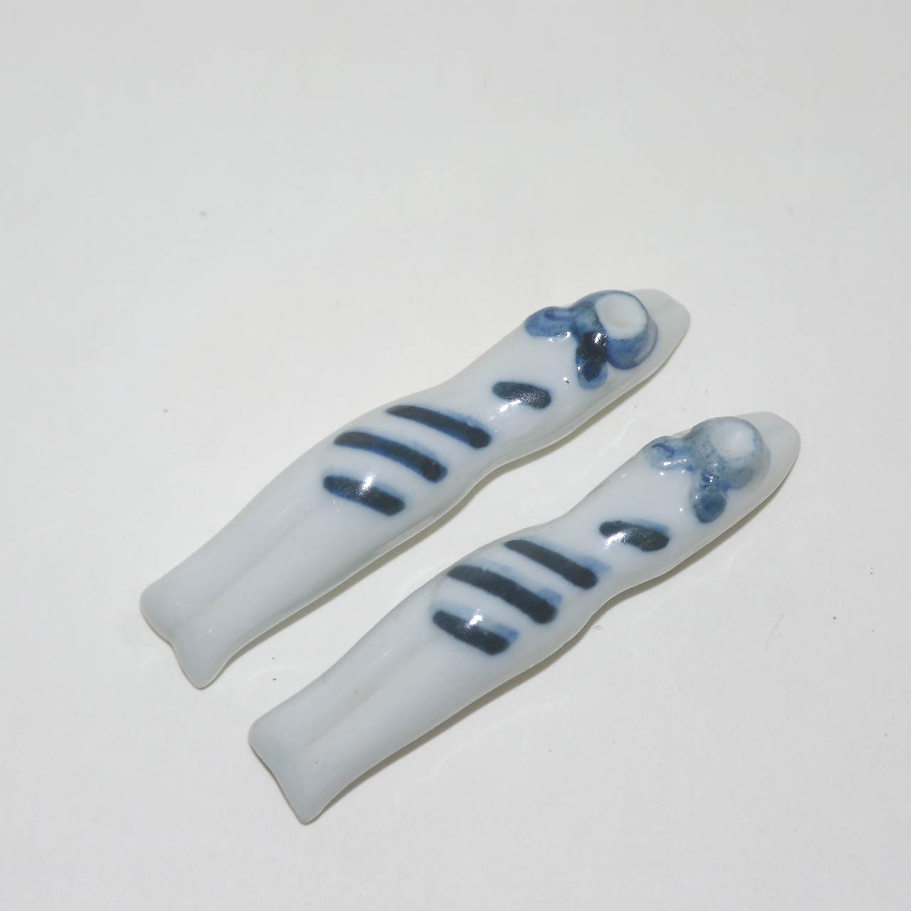 청화백자 여인모양 저분받침외 일괄