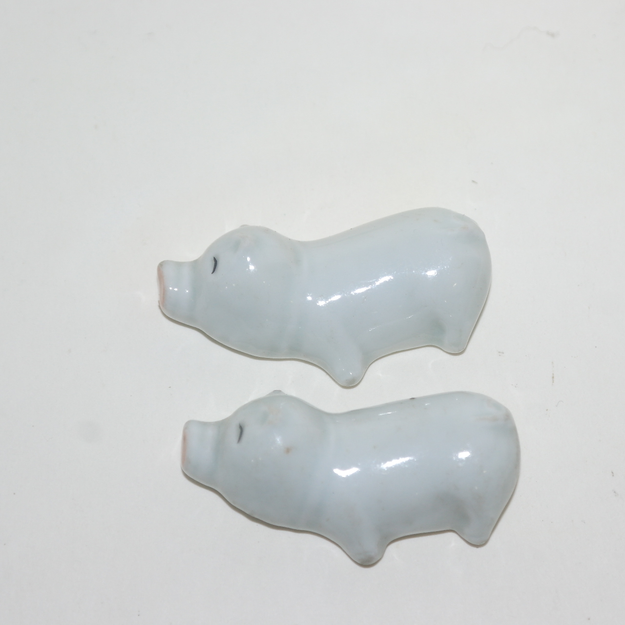 청화백자 여인모양 저분받침외 일괄