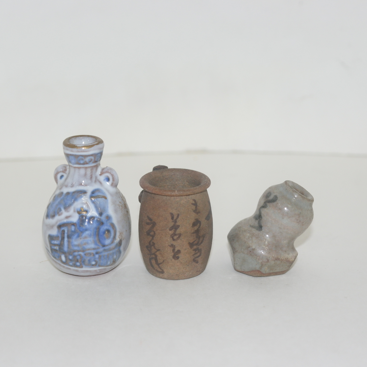 소형크기의 청자 호 3점