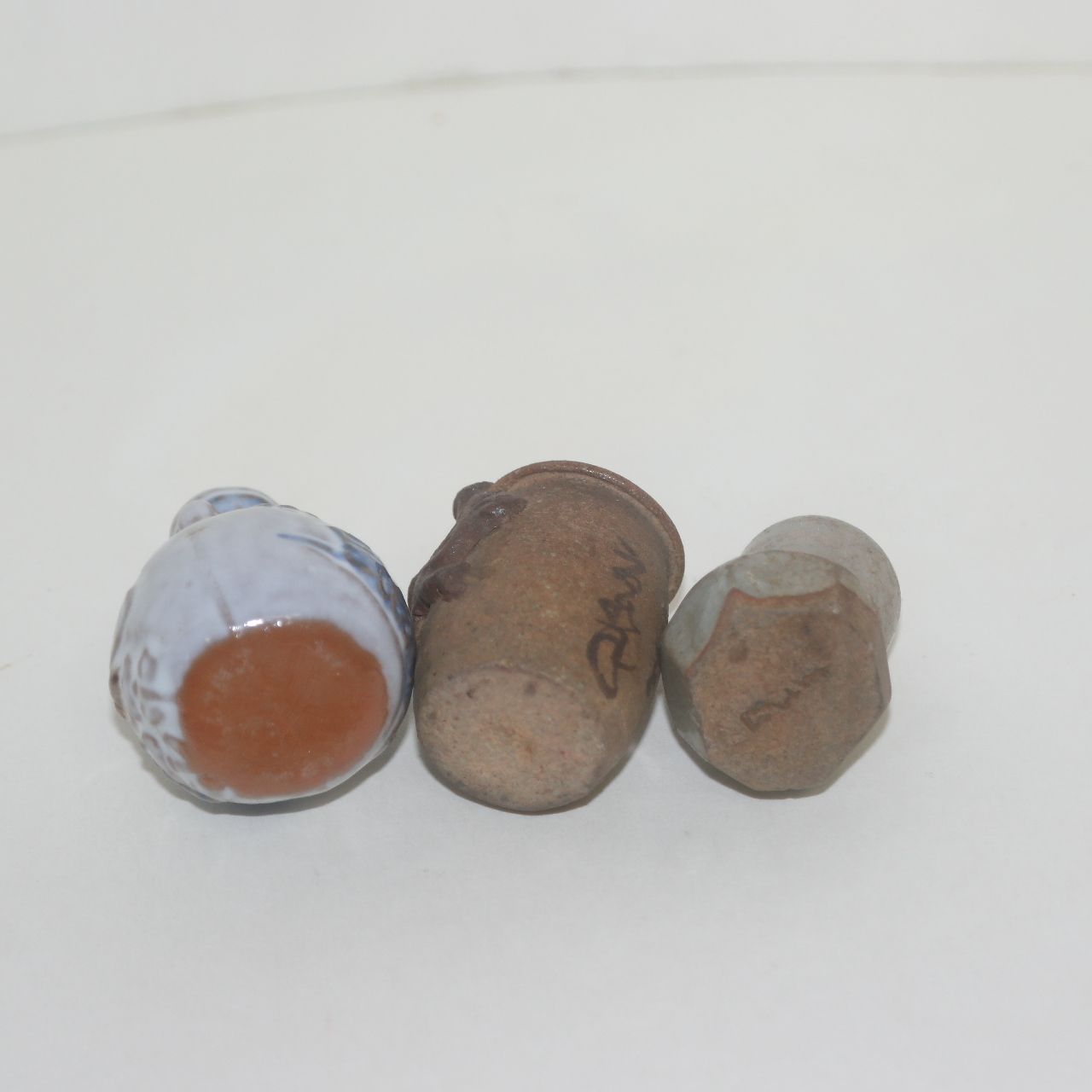 소형크기의 청자 호 3점