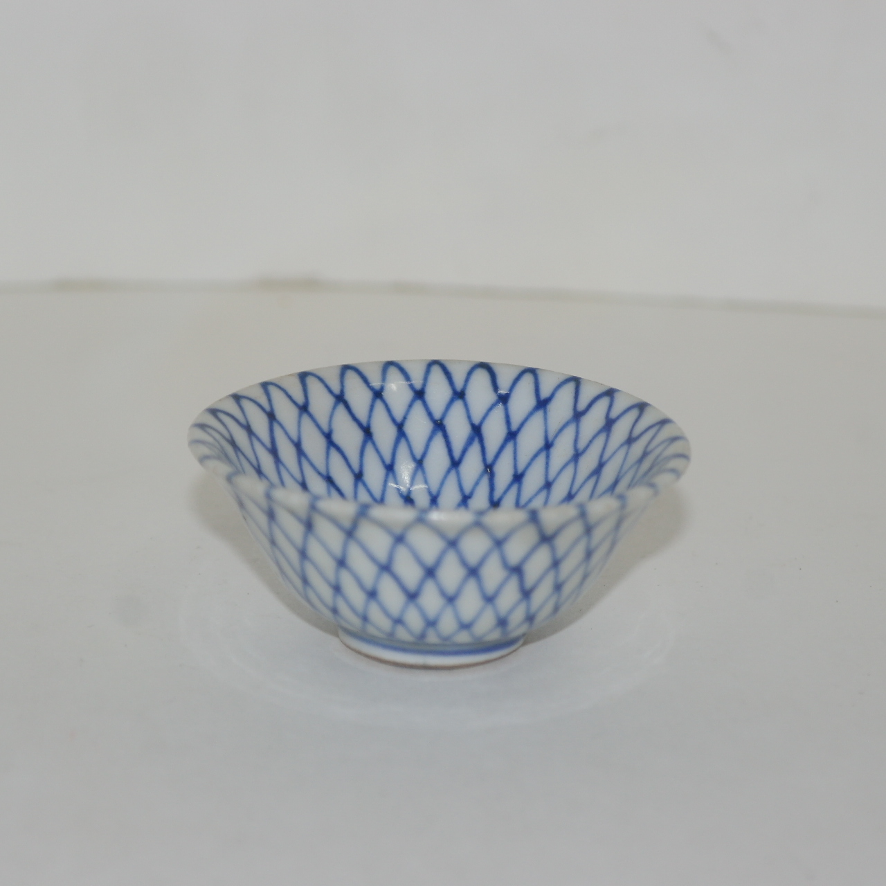 명품-골동 청화백자 화문잔