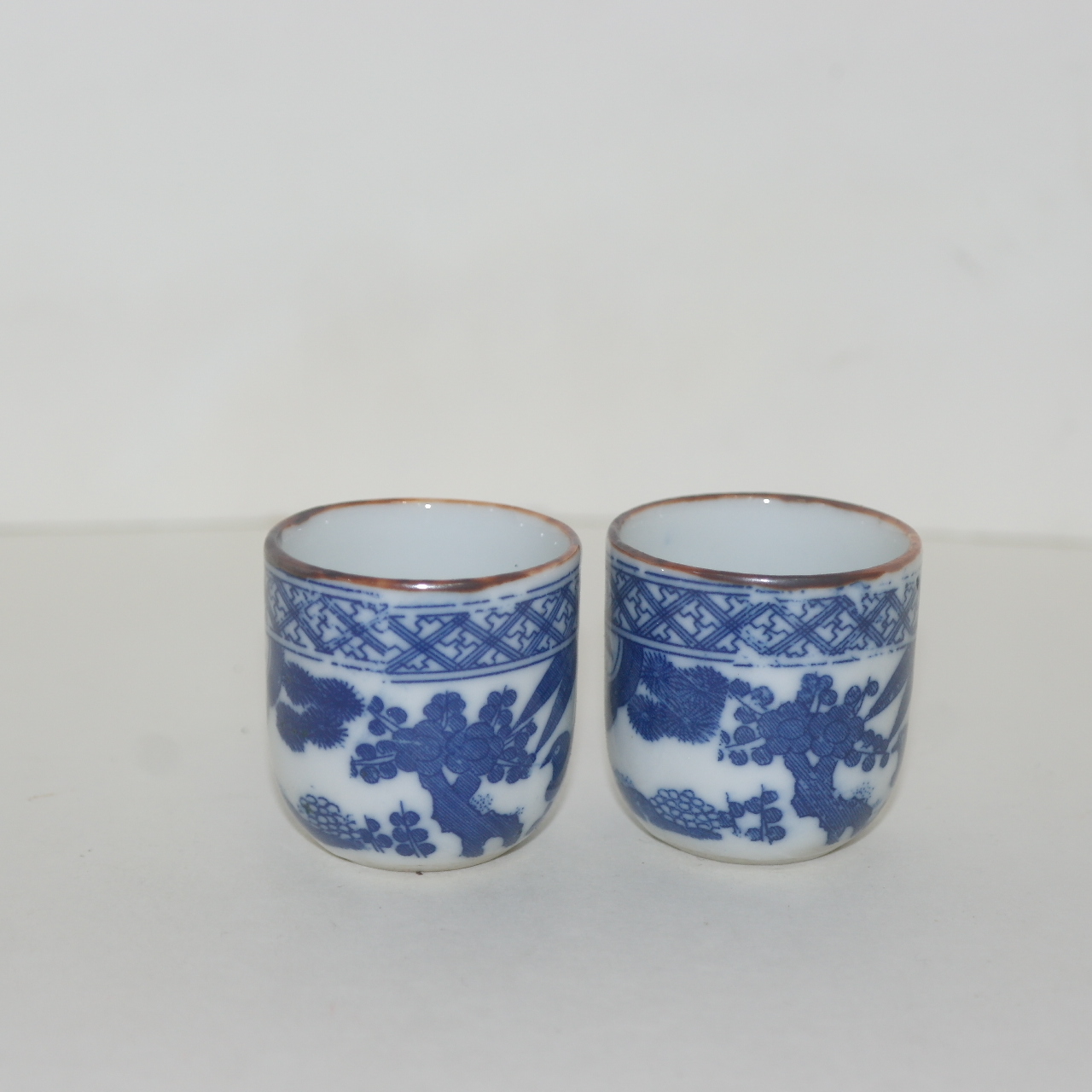 연대가좋은 청화백자 잔 2점