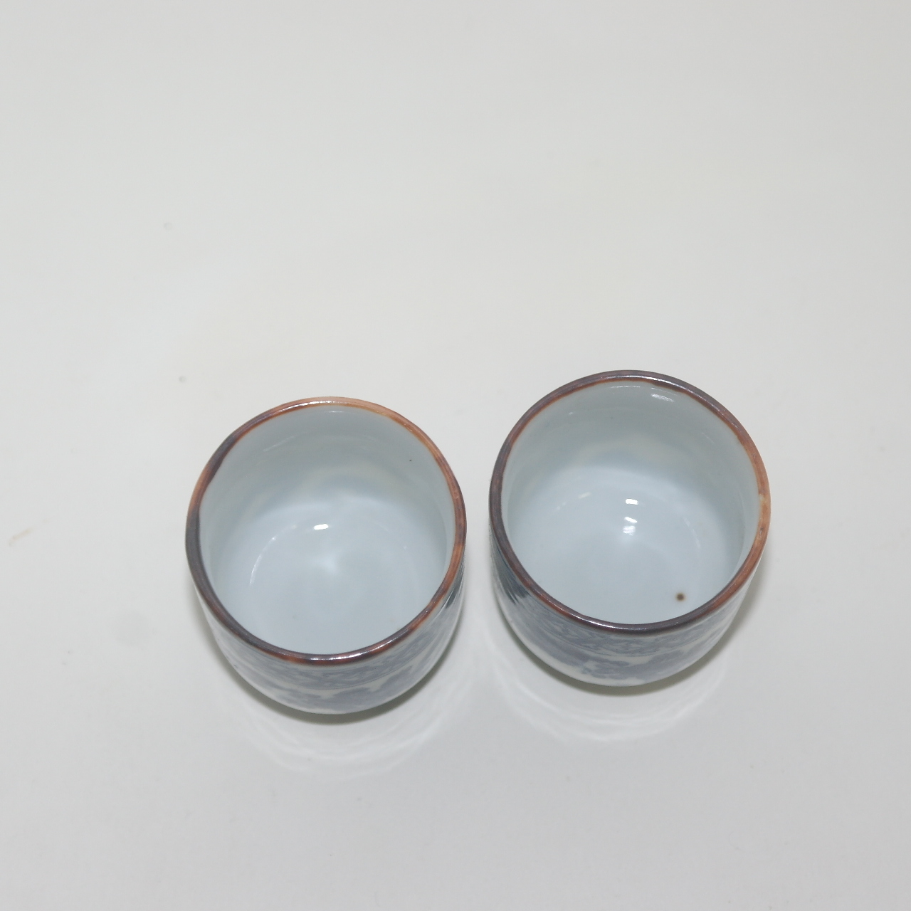 연대가좋은 청화백자 잔 2점