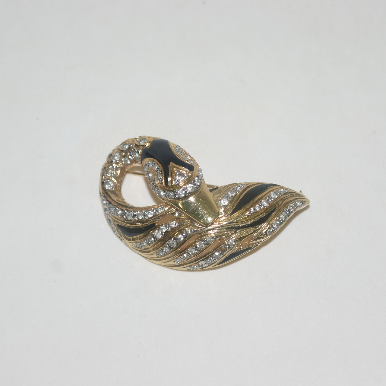 VOGUEBIJOUX 보석이 장식된 새모양 브롯지