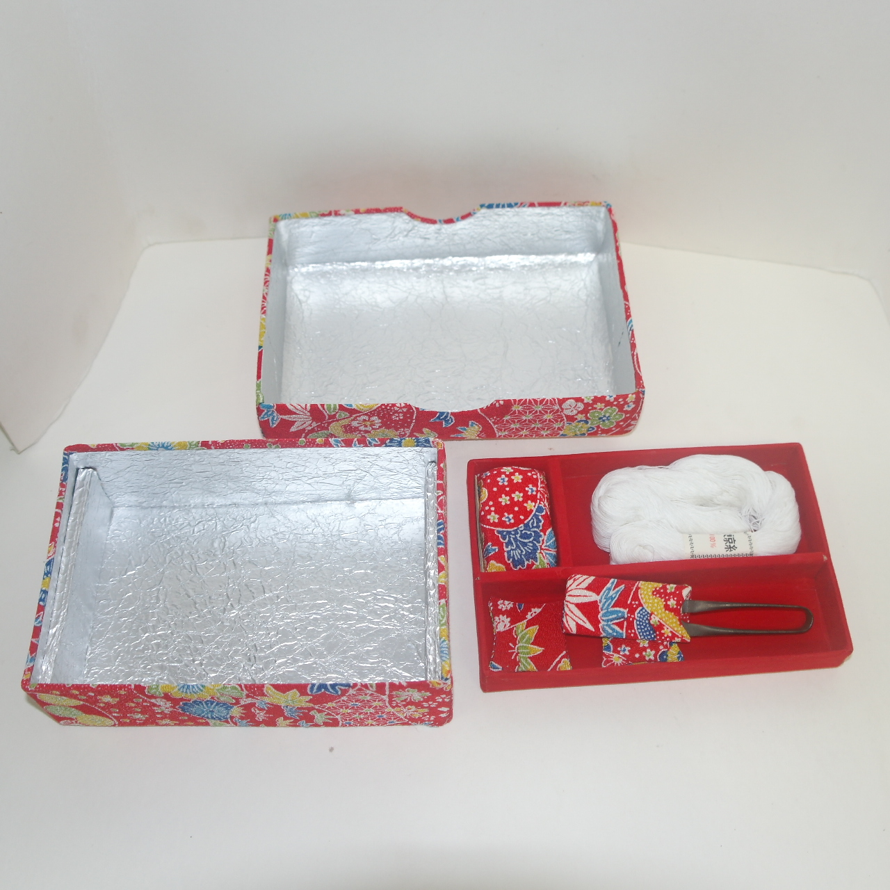 천으로된 바느질함 셋트