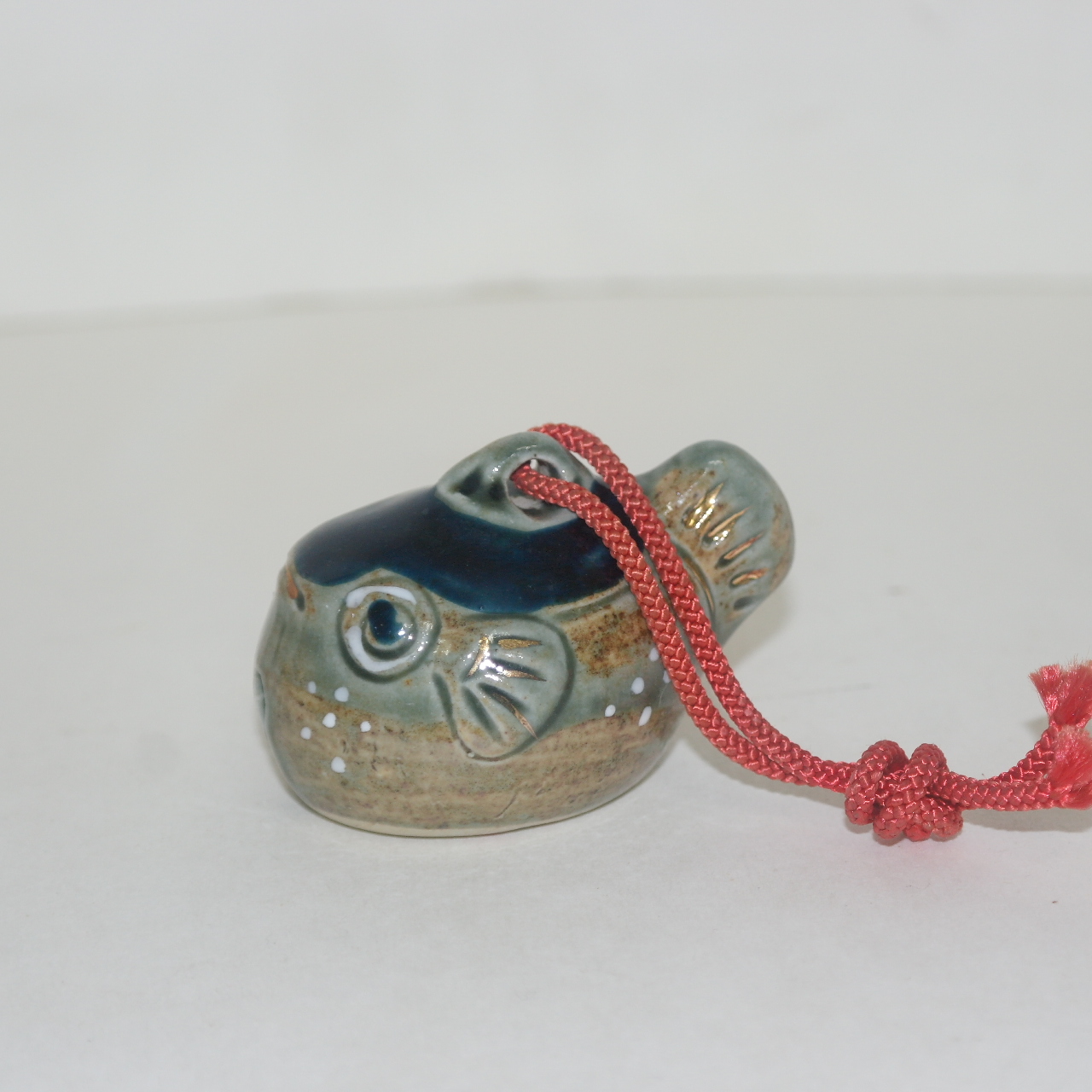 구다니 청자 복어모양 방울