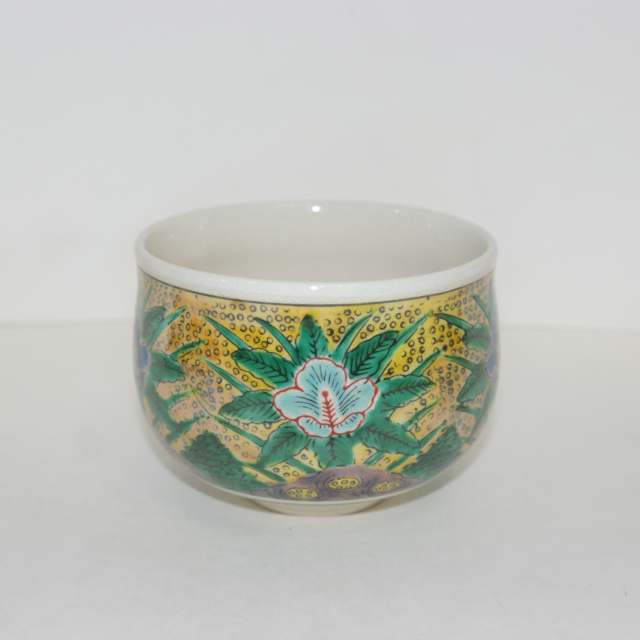 구다니 청자 청화진사화문 말찻잔