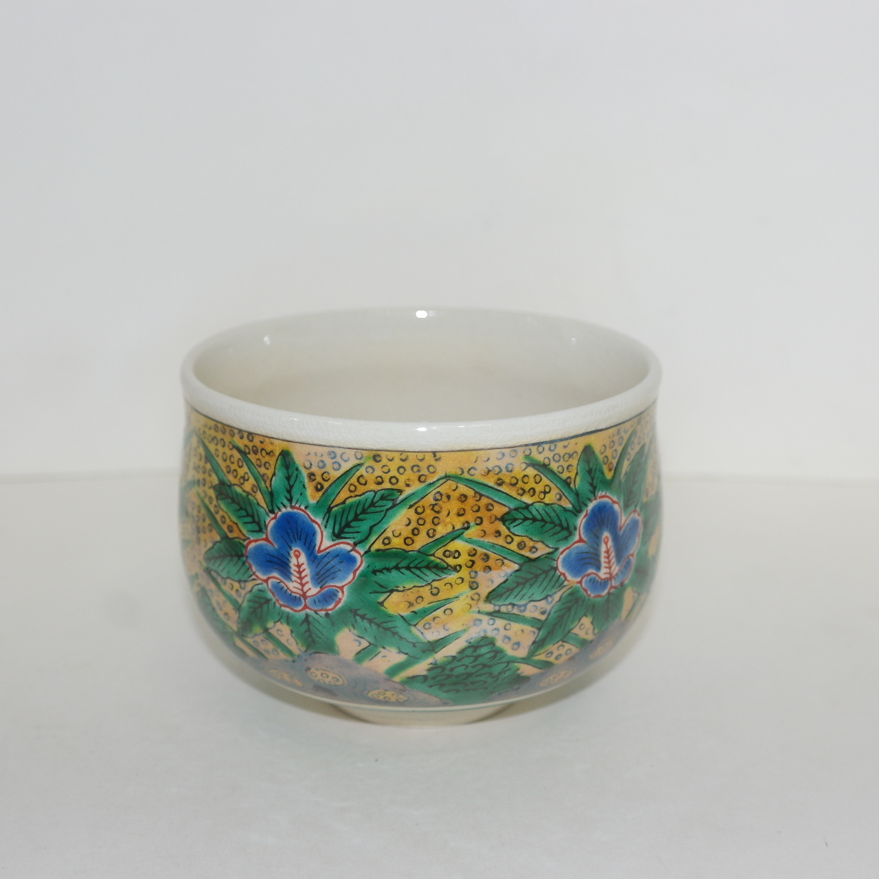 구다니 청자 청화진사화문 말찻잔