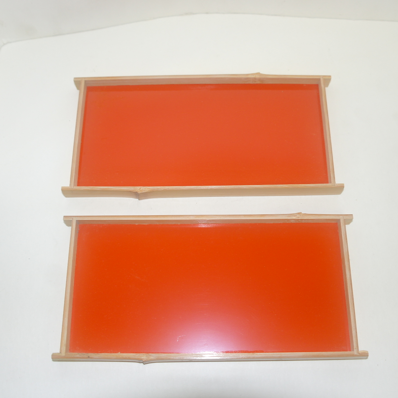 미사용 대나로된 차반 2점 셋트