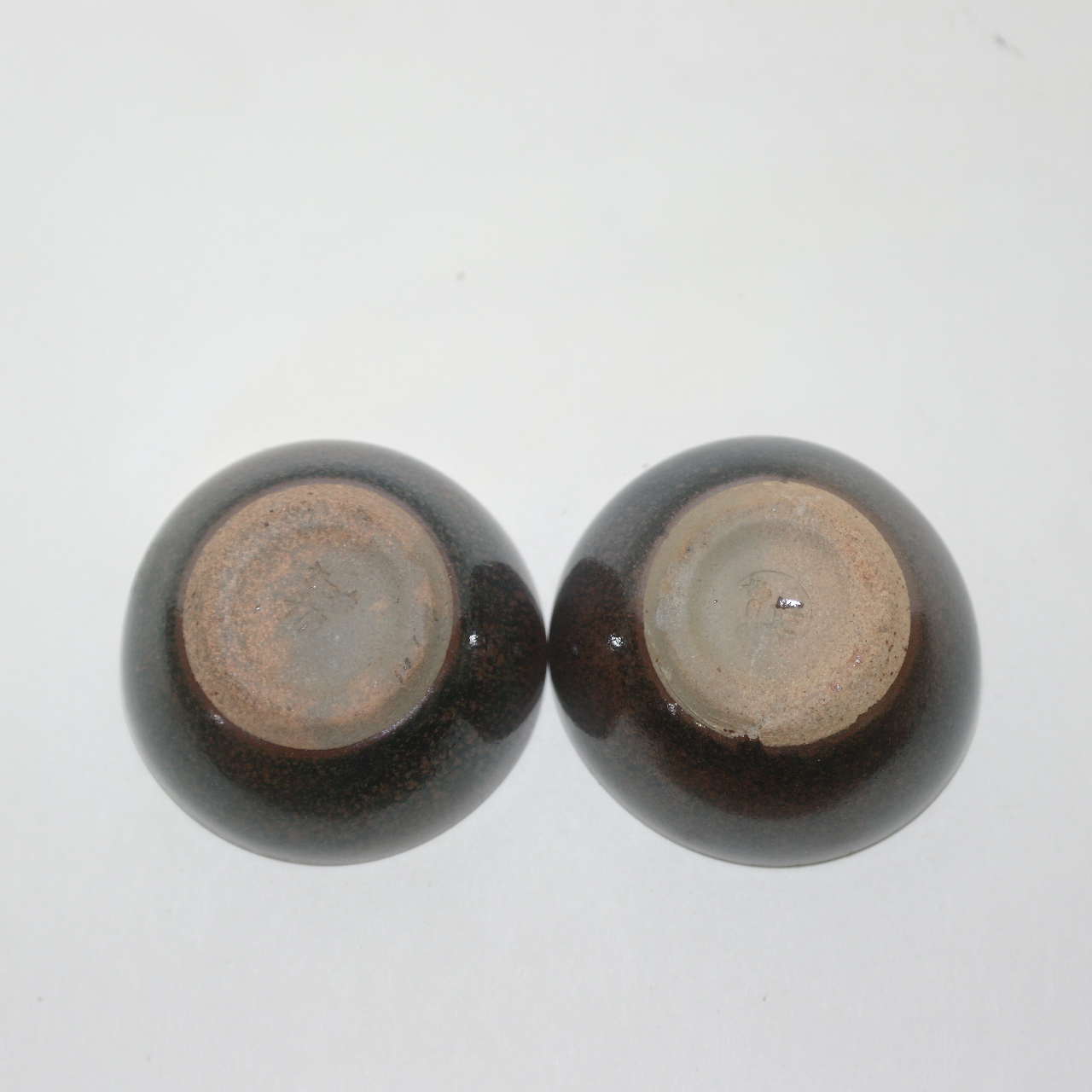 청자 덴모꾸 흑유잔 2점