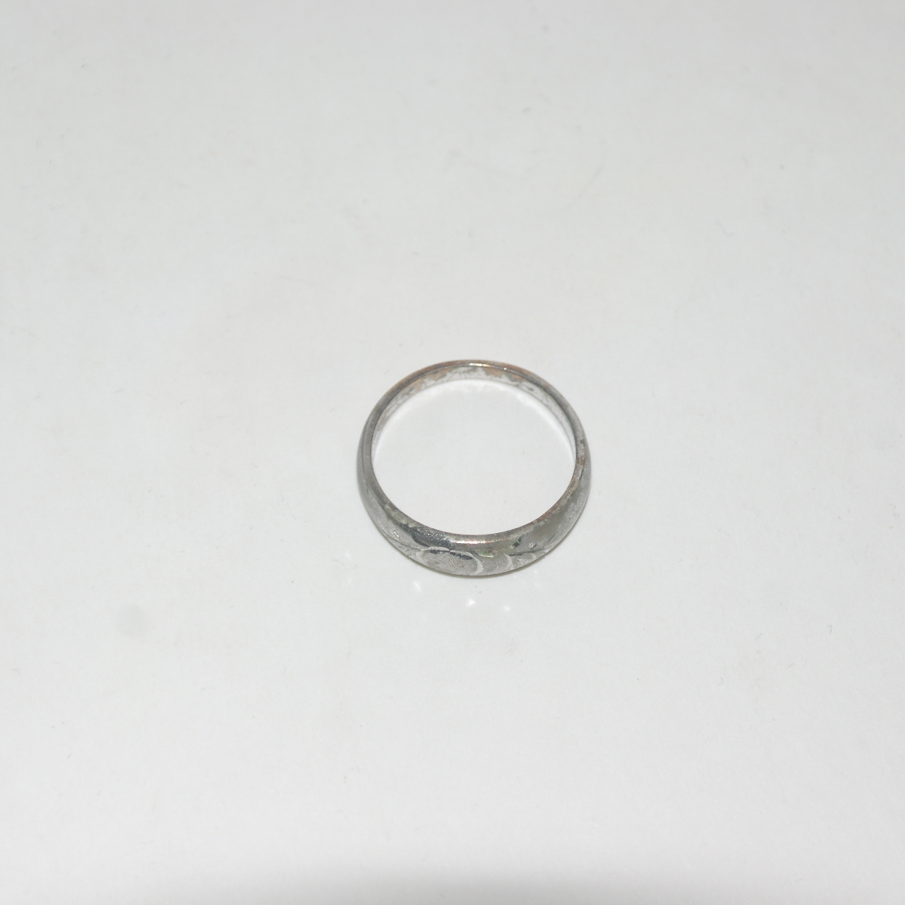 56-골동 음각화문 순은 반지