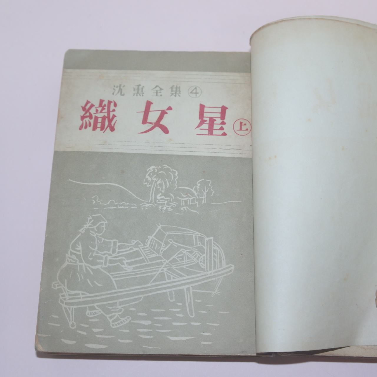 1954년 한성도서 심훈(沈熏) 직녀성(織女星)상하 2책완질