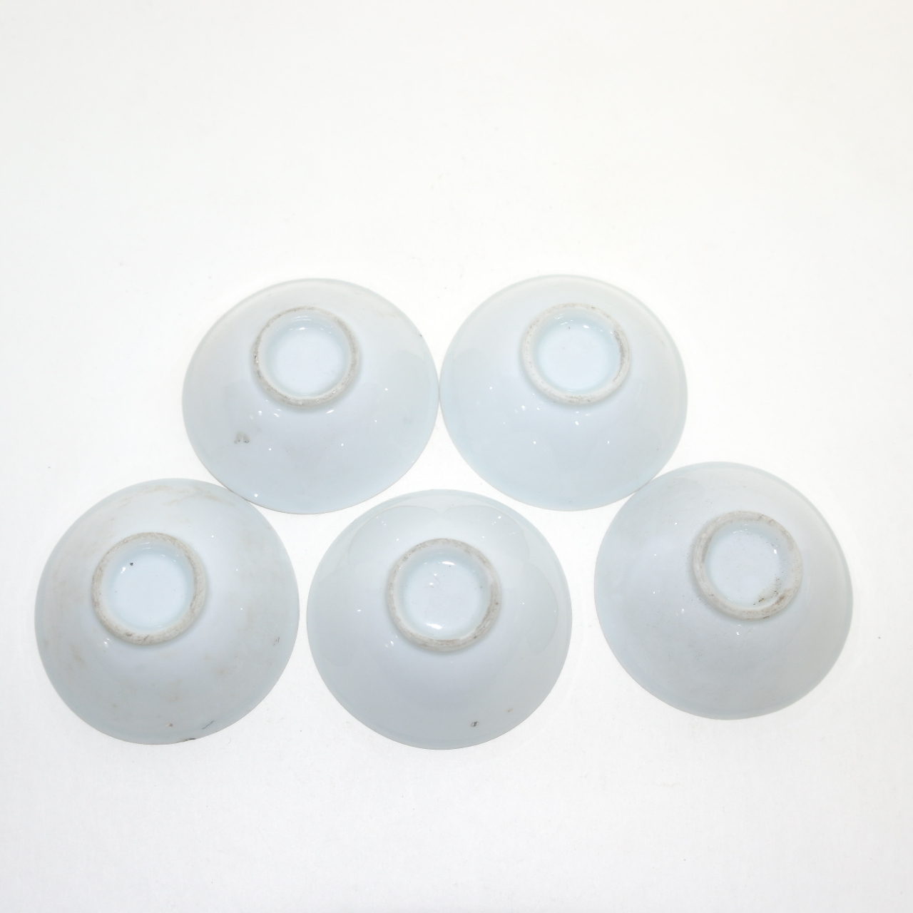 연대가좋은 철화백자금채학문 잔 5점